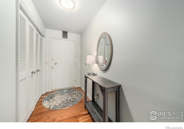 39 Ward Dr Unit 202, Greeley, CO 80634 - foyer with wood finished floors and baseboards