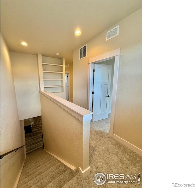 2110 Nancy Gray Ave, Fort Collins, CO 80525 - stairs with carpet and recessed lighting