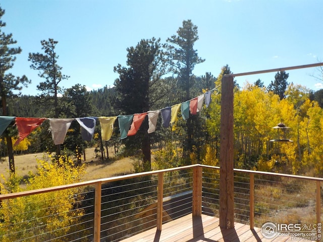 1001 County Road 86, Red Feather Lakes, CO 80545 - view of balcony