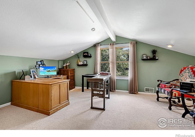 1470 71st Ave, Greeley, CO 80634 - home office featuring light colored carpet and a textured ceiling