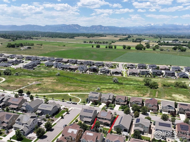 833 Carbonate Ln, Erie, CO 80516 - view of property location featuring a mountain backdrop and nearby suburban area