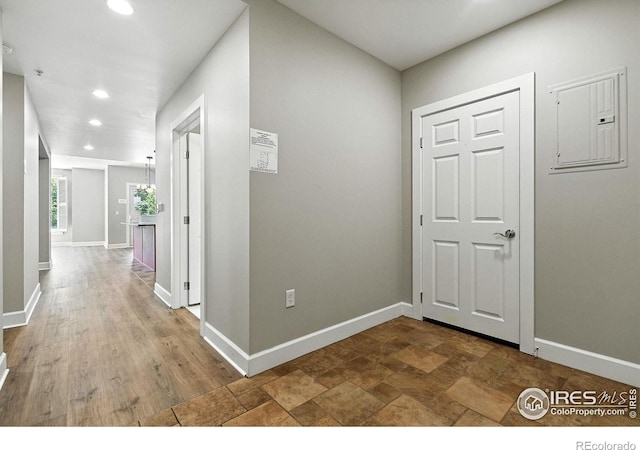 1631 N Emerson St Unit 207, Denver, CO 80218 - corridor featuring recessed lighting and electric panel