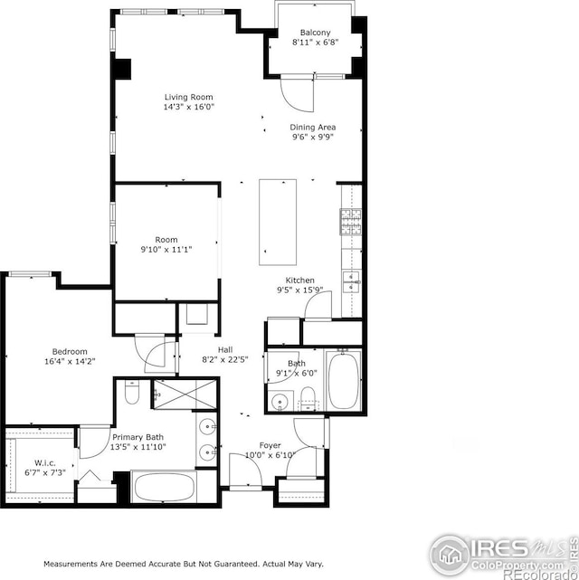 1631 N Emerson St Unit 207, Denver, CO 80218 - view of property floor plan
