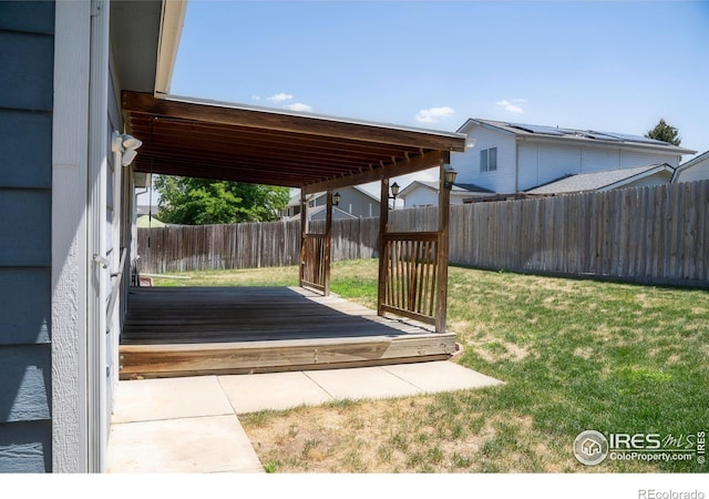 4616 Homestead Ct, Greeley, CO 80634 - fenced backyard with a deck