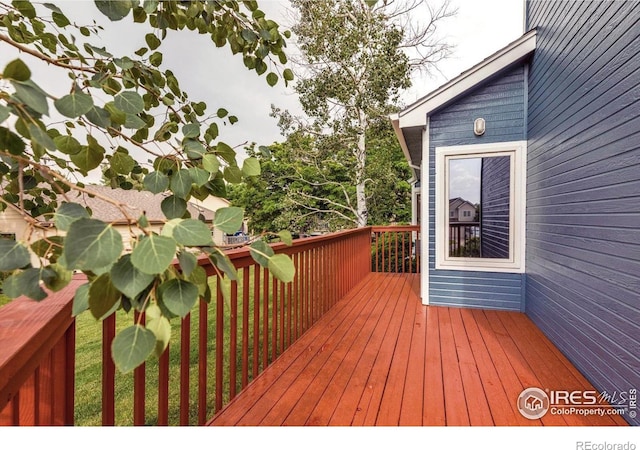 147 Keystone Trl, Broomfield, CO 80020 - view of wooden deck
