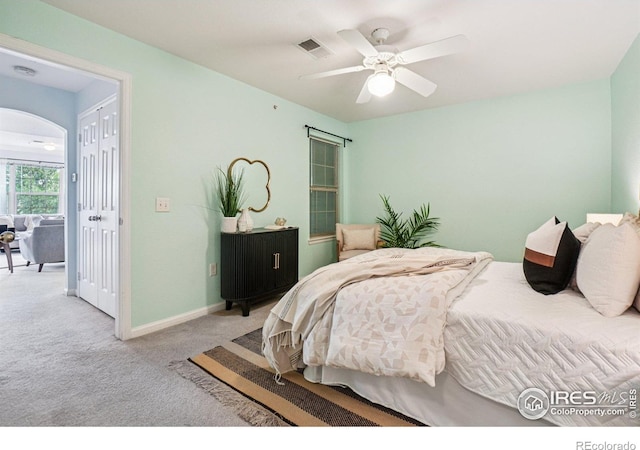 5620 Fossil Creek Pkwy Unit 6303, Fort Collins, CO 80525 - bedroom featuring carpet and a ceiling fan