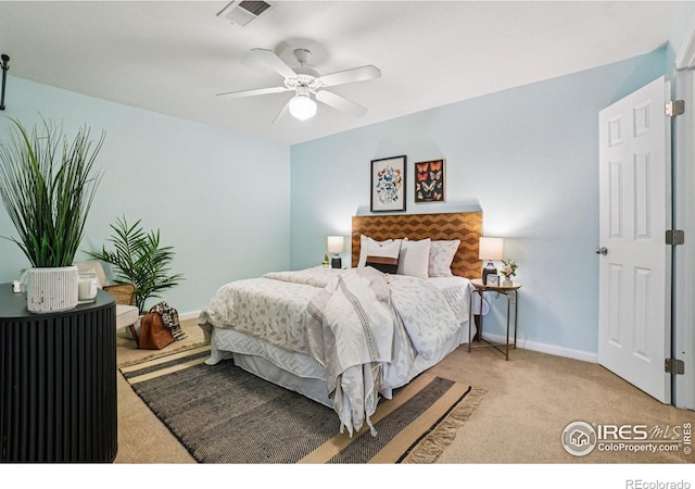 5620 Fossil Creek Pkwy Unit 6303, Fort Collins, CO 80525 - bedroom featuring light colored carpet and ceiling fan