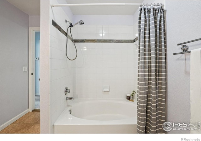 5620 Fossil Creek Pkwy Unit 6303, Fort Collins, CO 80525 - bathroom featuring shower / bath combination with curtain and tile patterned flooring