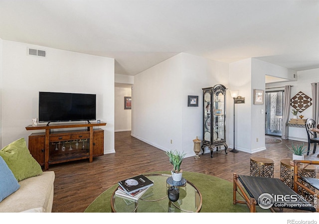7250 Eastmoor Dr, Denver, CO 80237 - living room featuring wood finished floors and baseboards