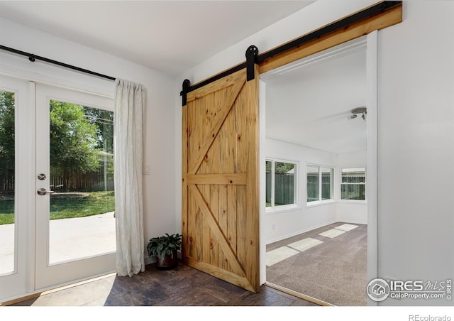 7850 Raleigh Pl, Westminster, CO 80030 - doorway with a barn door