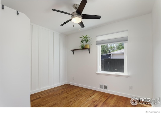 7850 Raleigh Pl, Westminster, CO 80030 - spare room with wood finished floors and ceiling fan