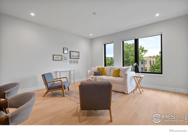 2718 Pine St Unit 301, Boulder, CO 80302 - living area featuring light wood-style flooring and recessed lighting
