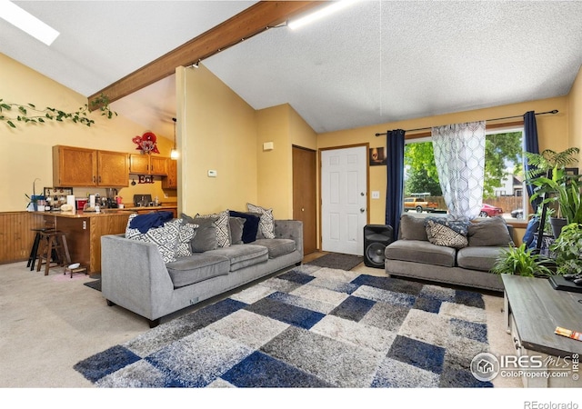 1200-1202 Parker Dr, Longmont, CO 80501 - living area with light colored carpet and a textured ceiling