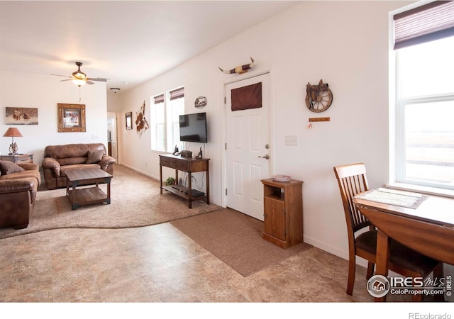 18441 Bandana Ln, Wellington, CO 80549 - living room with ceiling fan