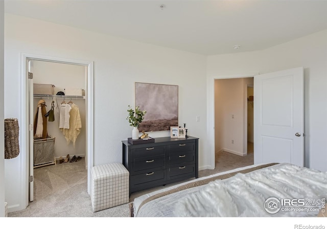 919 Schlagel St Unit 3, Fort Collins, CO 80524 - bedroom featuring light colored carpet and a walk in closet