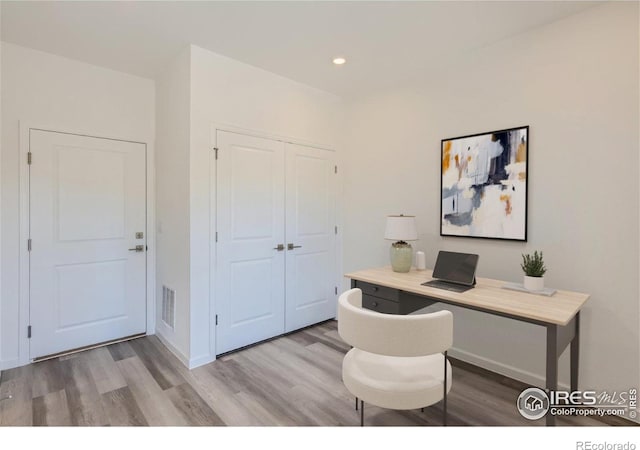 919 Schlagel St Unit 3, Fort Collins, CO 80524 - office with light wood-style flooring and recessed lighting
