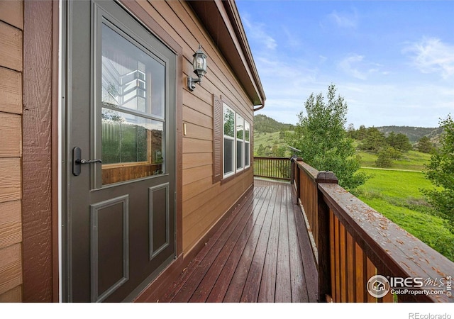 228 Mount Everest Dr, Livermore, CO 80536 - view of wooden terrace
