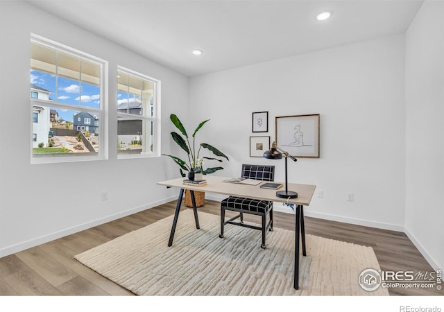 900 Eldorado Ln, Louisville, CO 80027 - home office with wood finished floors and recessed lighting