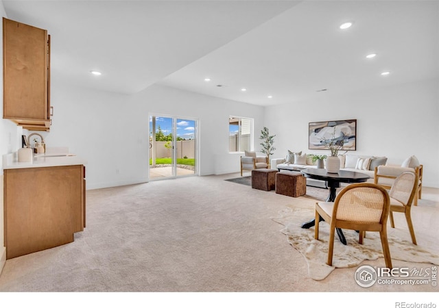 900 Eldorado Ln, Louisville, CO 80027 - dining room featuring recessed lighting and light colored carpet