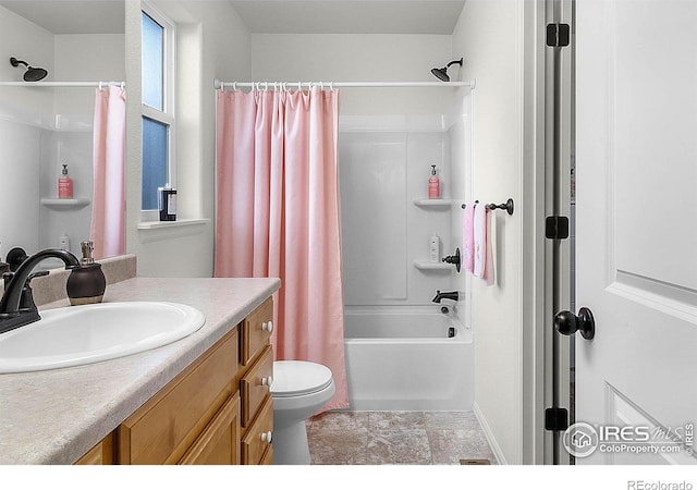 1774 Thrive Dr, Windsor, CO 80550 - full bathroom featuring vanity and shower / bath combination with curtain