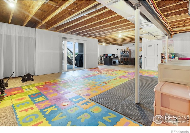 1774 Thrive Dr, Windsor, CO 80550 - below grade area featuring tile patterned floors