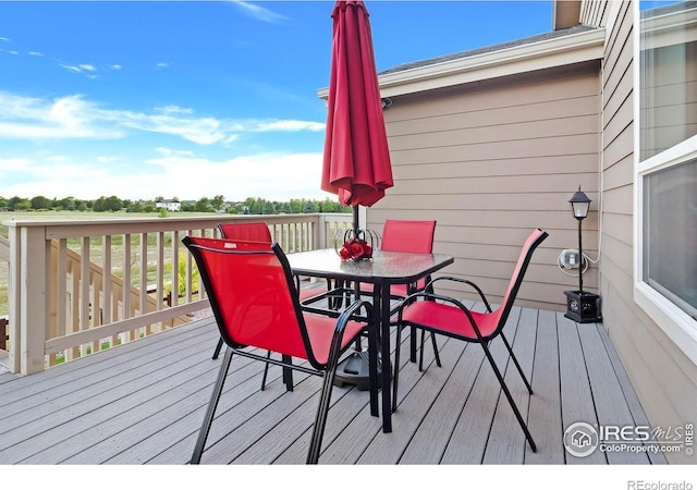 1774 Thrive Dr, Windsor, CO 80550 - deck with outdoor dining space
