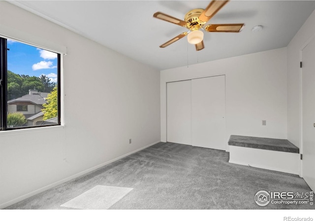 4636 Chestnut Ln, Boulder, CO 80301 - unfurnished bedroom featuring carpet, a closet, and ceiling fan