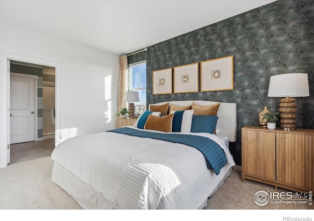 2239 Base St, Fort Lupton, CO 80621 - bedroom with wallpapered walls and light colored carpet