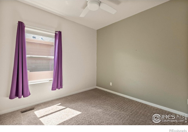 2968 Hydra Dr, Loveland, CO 80537 - carpeted spare room with a ceiling fan and baseboards