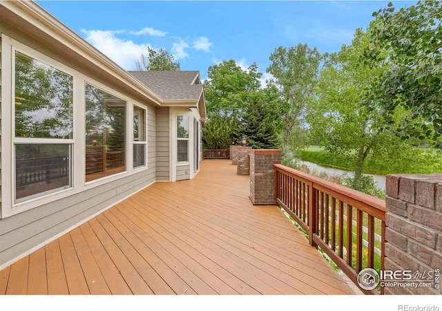 4283 Golf Vista Dr, Loveland, CO 80537 - view of wooden terrace
