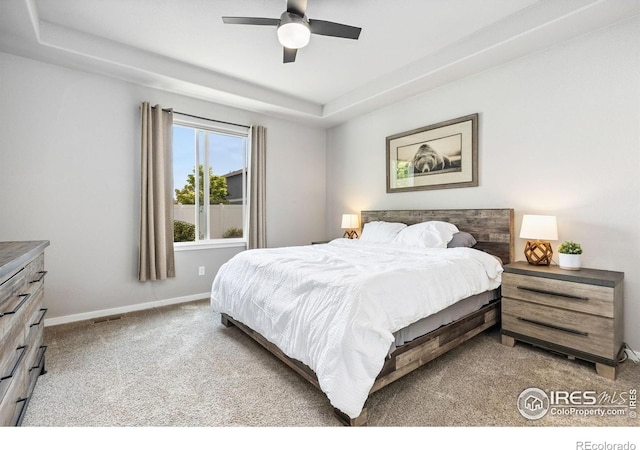 1625 Glacier Ave, Berthoud, CO 80513 - carpeted bedroom with baseboards and a ceiling fan