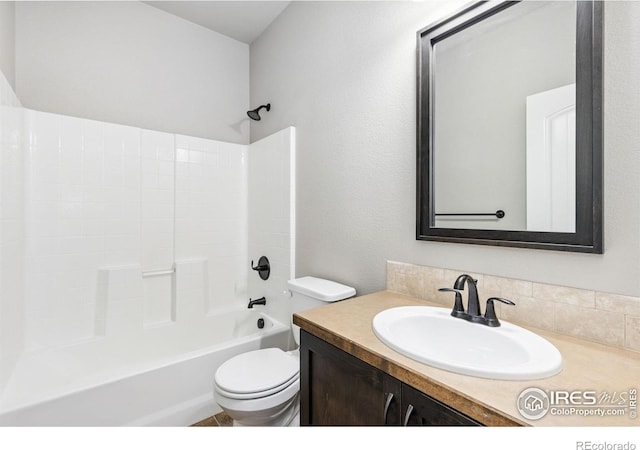 1625 Glacier Ave, Berthoud, CO 80513 - full bathroom with vanity and bathtub / shower combination