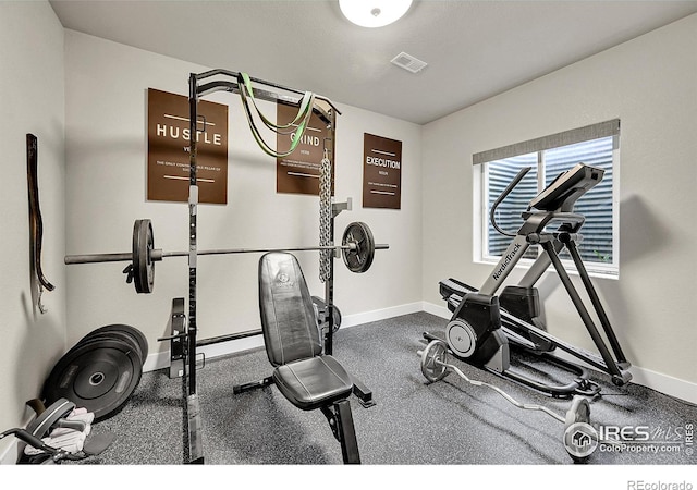 1115 Kestrel Rd, Eaton, CO 80615 - exercise area featuring baseboards