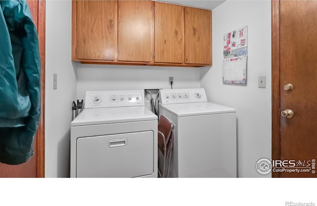 2937 Alamo Ave, Fort Collins, CO 80525 - laundry room with separate washer and dryer and cabinet space