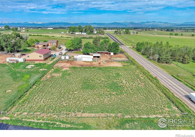 1400 Darton Dr, Johnstown, CO 80534 - aerial view of sparsely populated area with mountains