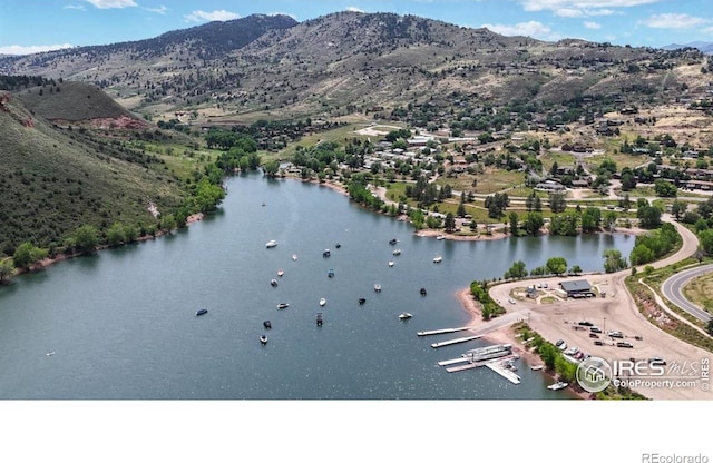 5001 W County Road 38 E, Fort Collins, CO 80526 - drone / aerial view of a water and mountain view