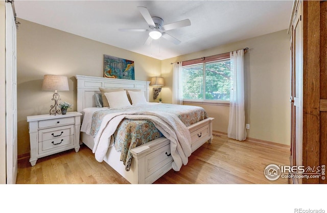 2319 Cotswold Ct, Fort Collins, CO 80526 - bedroom featuring light wood finished floors and a ceiling fan