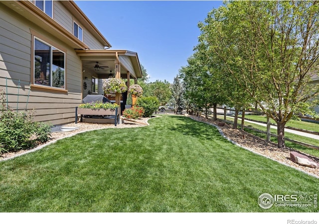 4803 Withers Dr, Fort Collins, CO 80524 - view of yard featuring ceiling fan