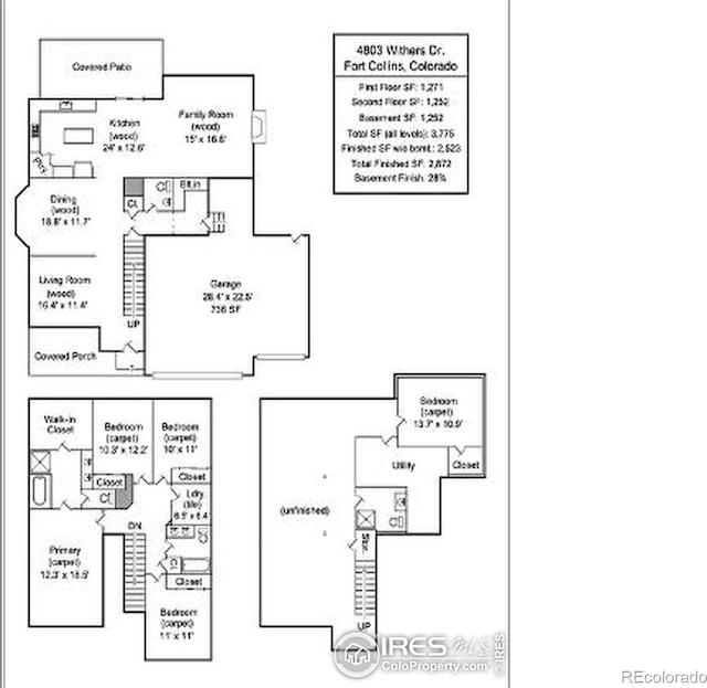 4803 Withers Dr, Fort Collins, CO 80524 - view of home floor plan