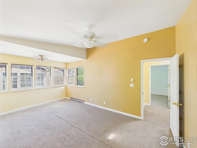 3200 Azalea Dr # 6, Fort Collins, CO 80526 - carpeted spare room with a ceiling fan and baseboard heating