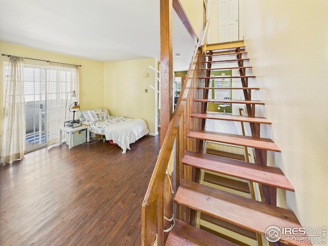 3200 Azalea Dr # 6, Fort Collins, CO 80526 - staircase with wood finished floors