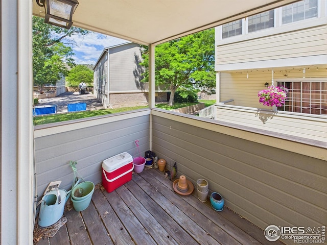 3200 Azalea Dr # 6, Fort Collins, CO 80526 - view of wooden deck