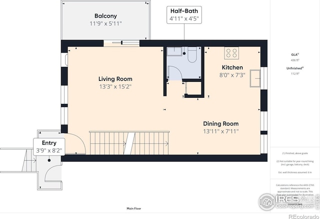 3200 Azalea Dr # 6, Fort Collins, CO 80526 - view of room layout
