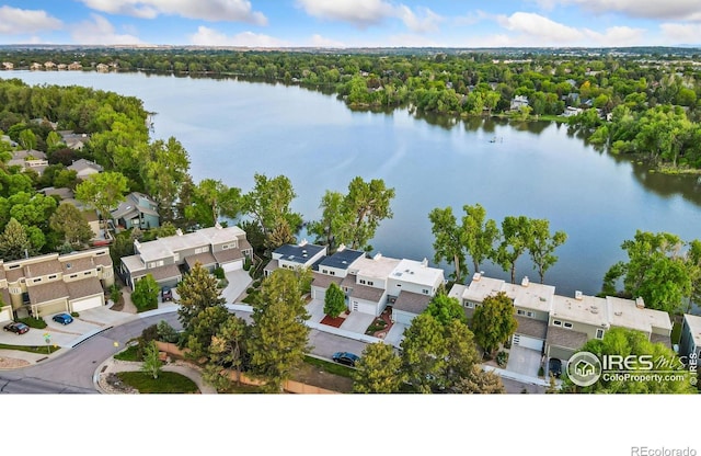 547 Spindrift Ct, Fort Collins, CO 80525 - aerial view of residential area with a nearby body of water