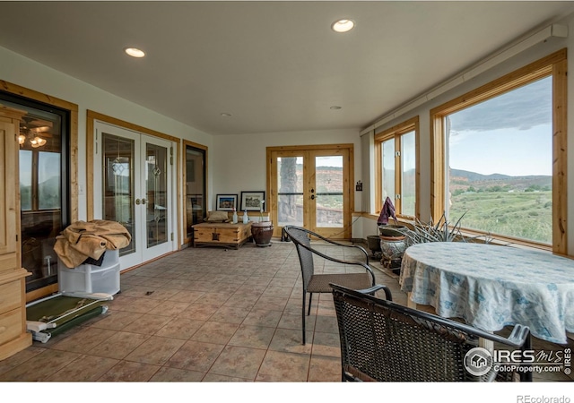 12711 Buckhorn Rd, Loveland, CO 80538 - sunroom featuring french doors