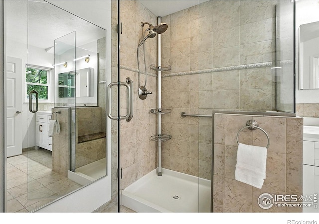 2545 Woodstock Pl, Boulder, CO 80305 - bathroom with a shower stall and vanity