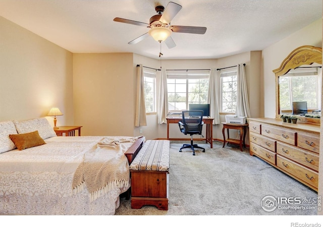 4500 Seneca St Unit 11, Fort Collins, CO 80526 - carpeted bedroom featuring ceiling fan and an office area