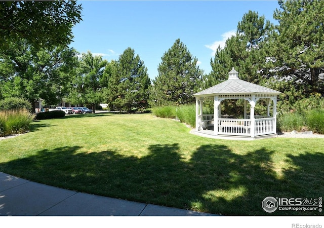 4500 Seneca St Unit 11, Fort Collins, CO 80526 - view of grassy yard with a gazebo