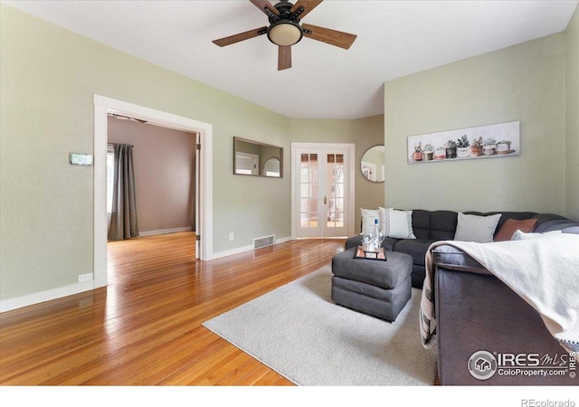 511 E Prospect Rd, Fort Collins, CO 80525 - living room with ceiling fan and wood finished floors