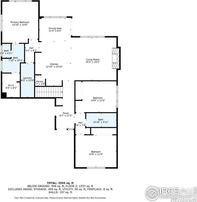 1062 Mt Columbia Dr, Severance, CO 80550 - view of floor plan / room layout